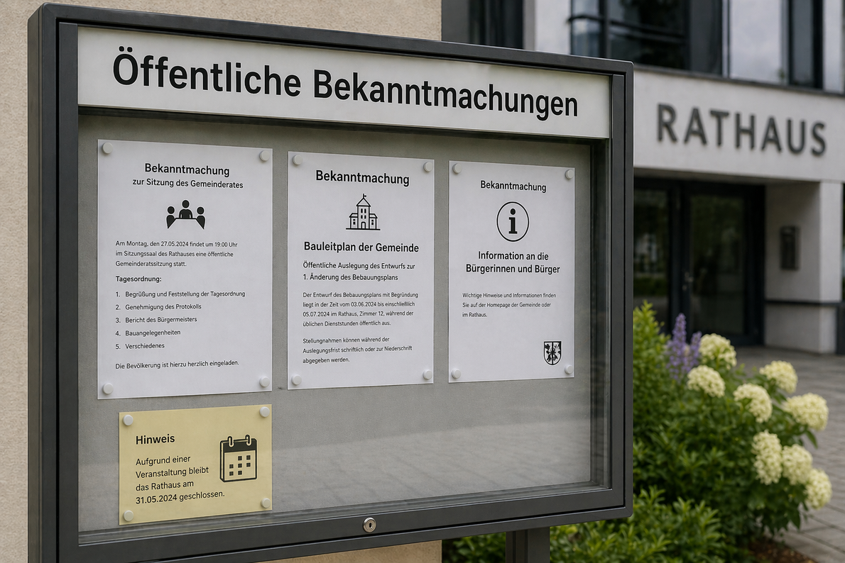 Öffentliche Bekanntmachungen