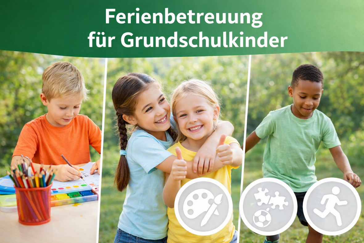Spielende Kinder in der Natur