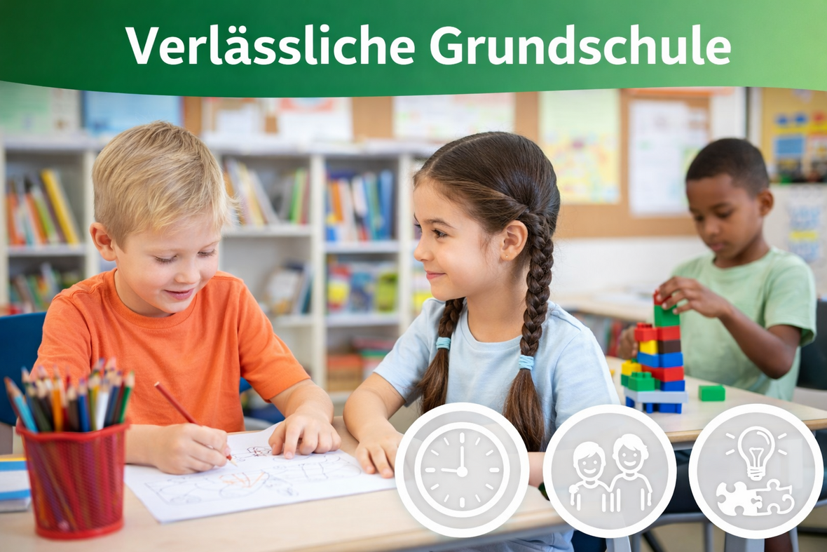 Spielende Kinder am Tisch